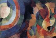 Delaunay, Robert Cyclotron-s shape Sun and Moon Sweden oil painting artist